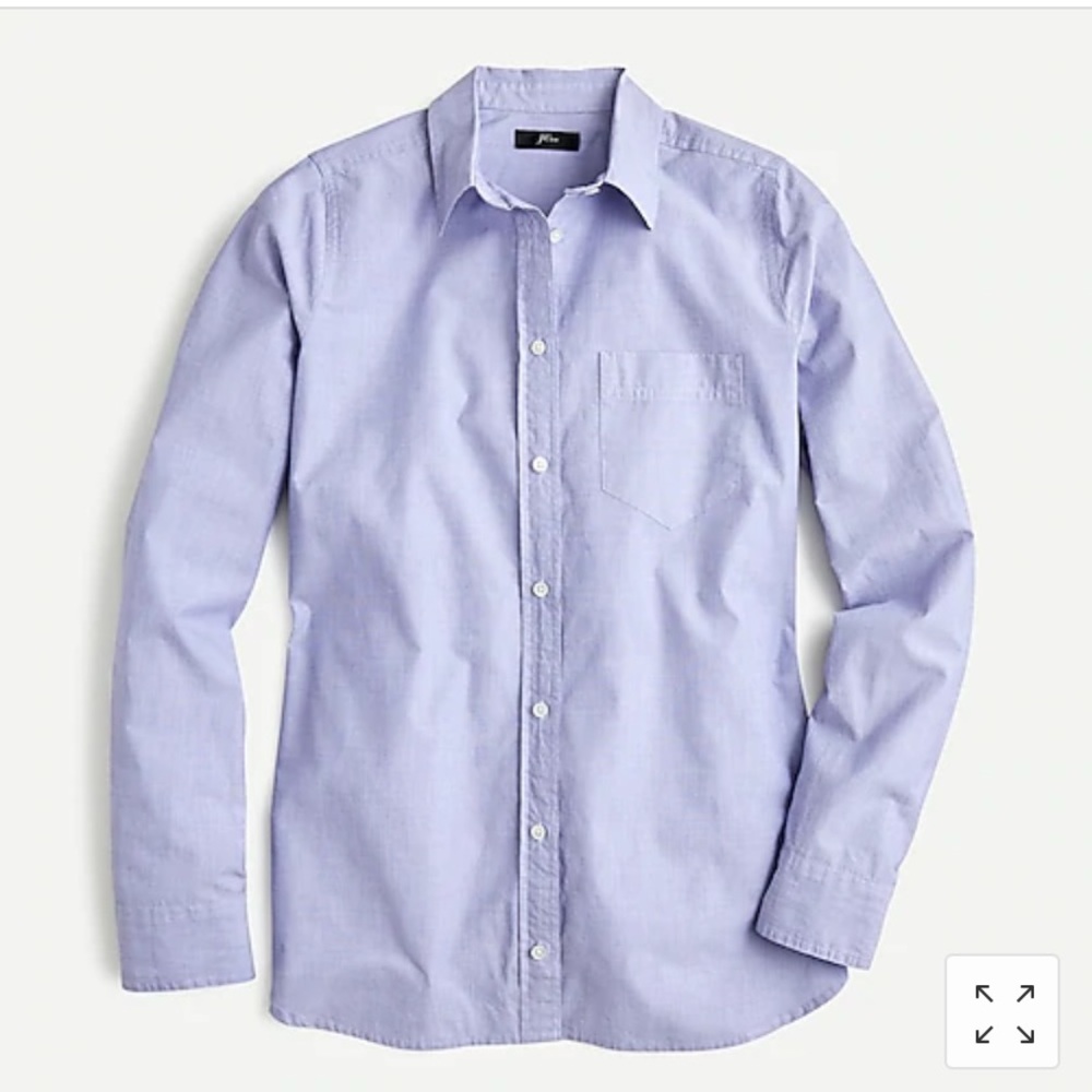 J Crew Classic Fit Boy Shirt in End on End Cotton